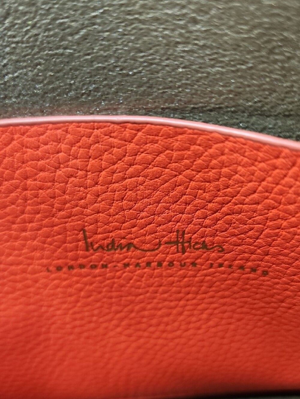 India Hicks "Big Zipper" Pebble Leather Clutch - Picture 8 of 11